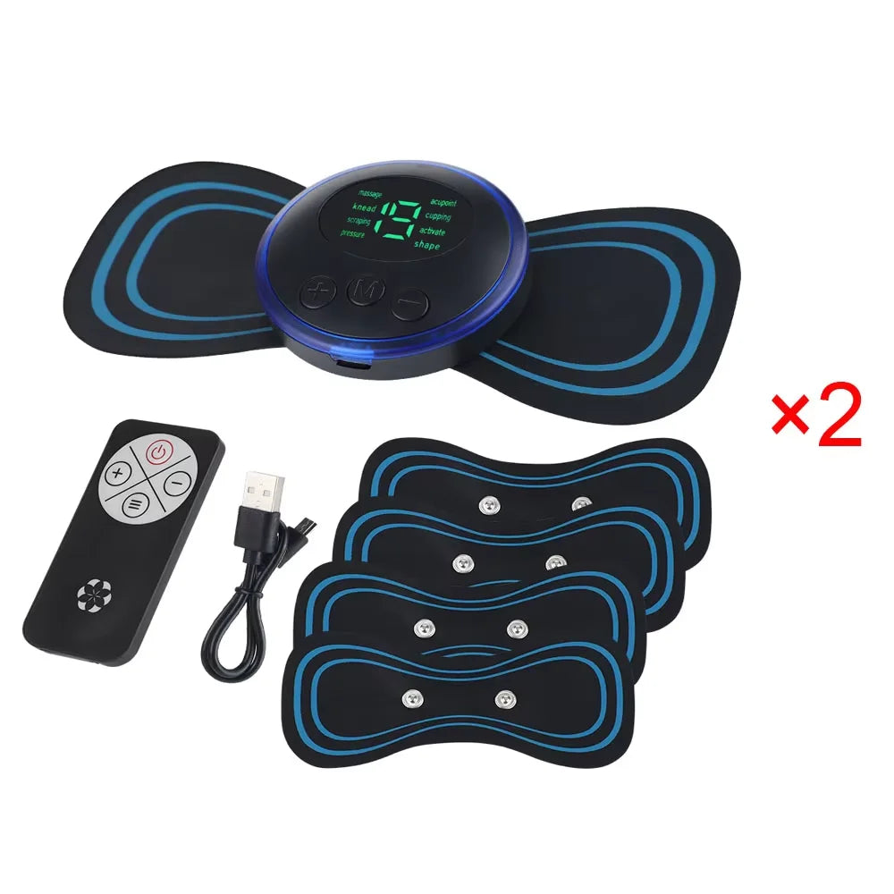 02 Electric Neck Massager + 10 Stickers + 02 Intelligent Remote Control