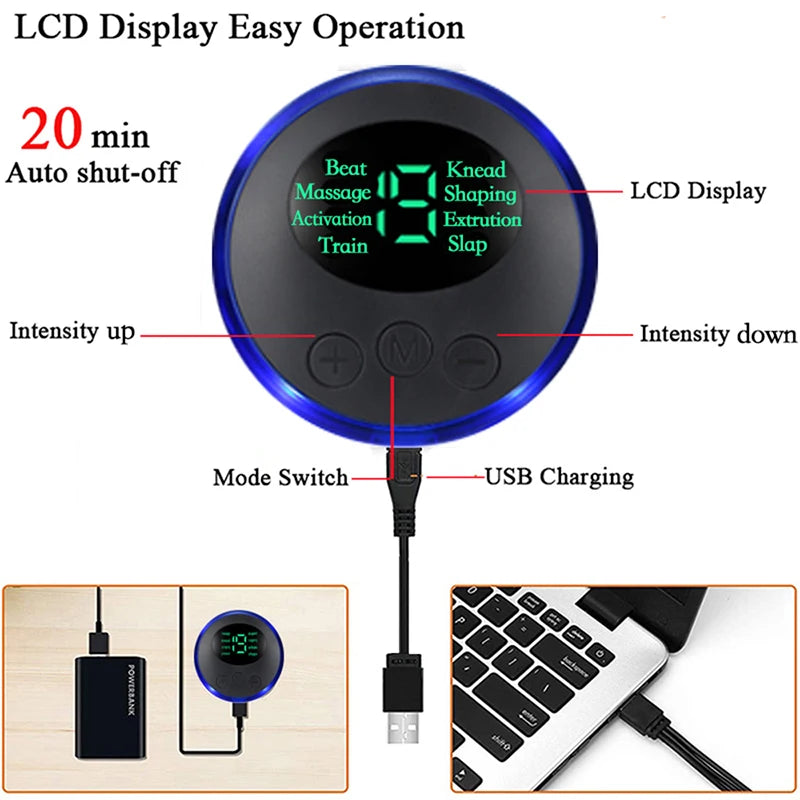 Electric Foot Massager + Electric Muscle Massager + Intelligent Remote Control