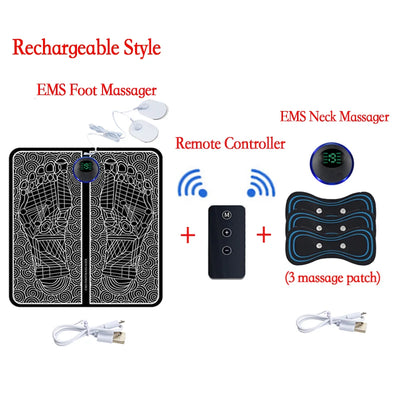 Electric Foot Massager + Electric Muscle Massager + Intelligent Remote Control