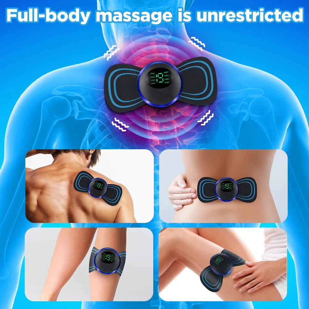 02 Electric Neck Massager + 10 Stickers + 02 Intelligent Remote Control