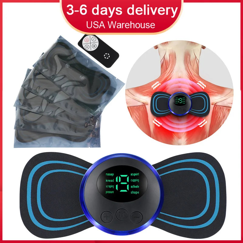 02 Electric Neck Massager + 10 Stickers + 02 Intelligent Remote Control