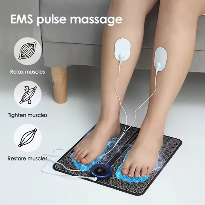 Electric Foot Massager Pad + Electric Muscle Massager